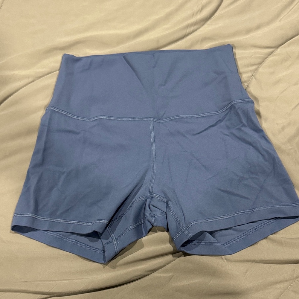 Lululemon High-Waist Women’s Active Shorts in Dusty Blue 4”